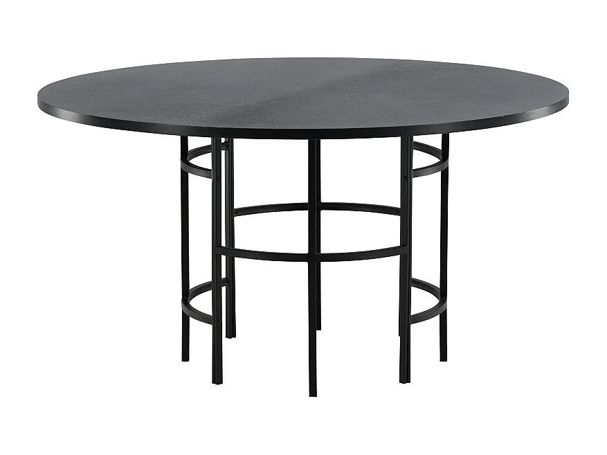 Copenhagen eetkamertafel Ø140cm zwart.
