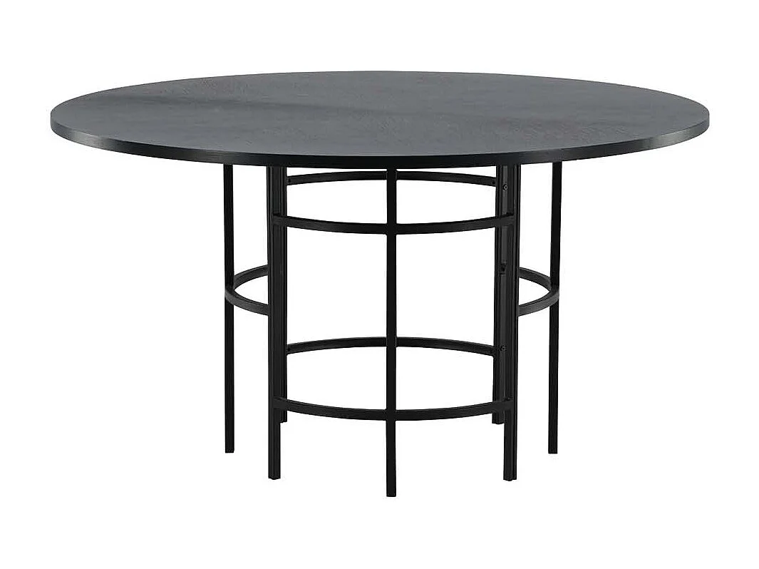 Copenhagen eetkamertafel Ø140cm zwart.