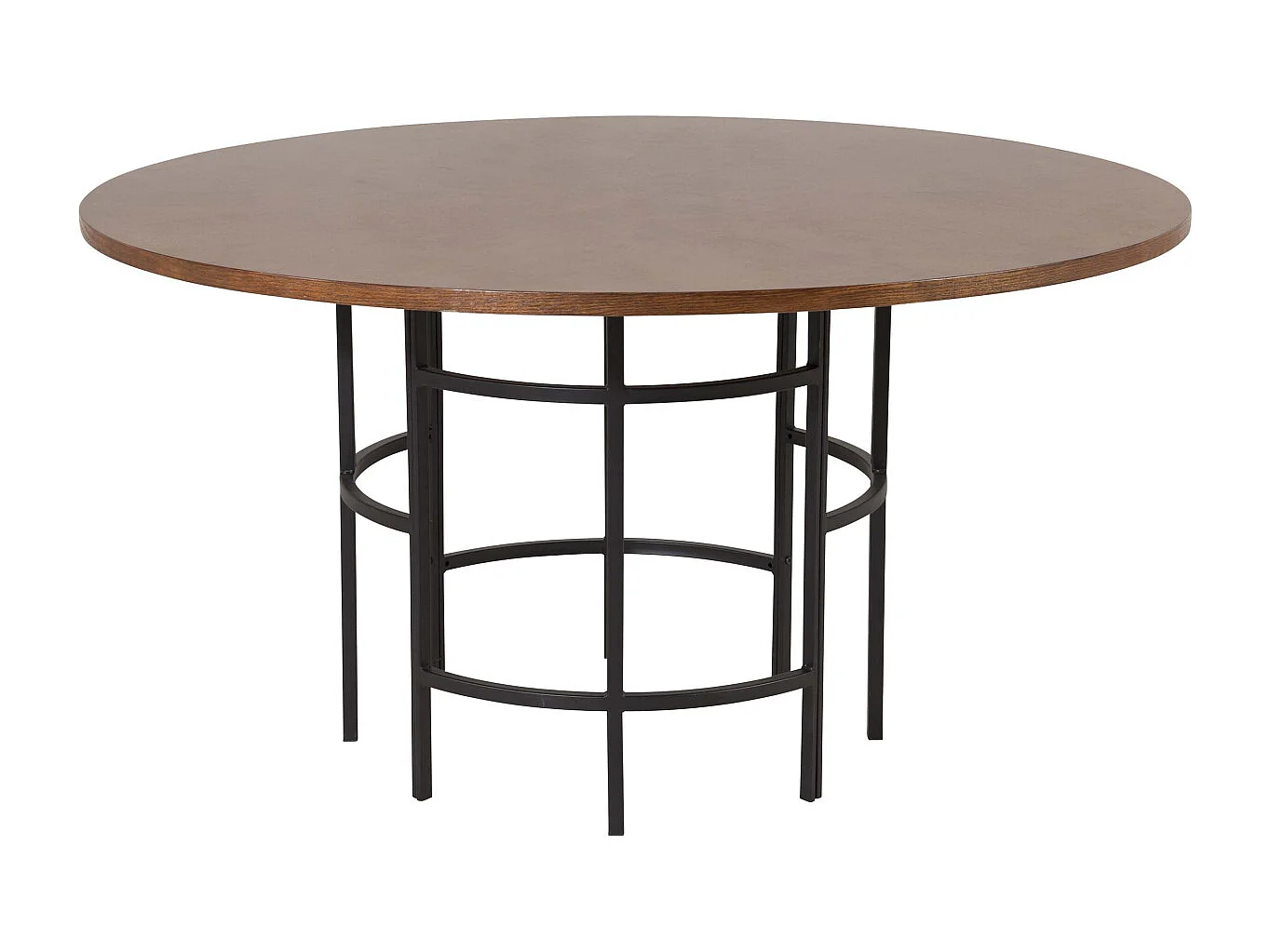 Table à Manger Ronde "Copenhagen" 140cm Marron