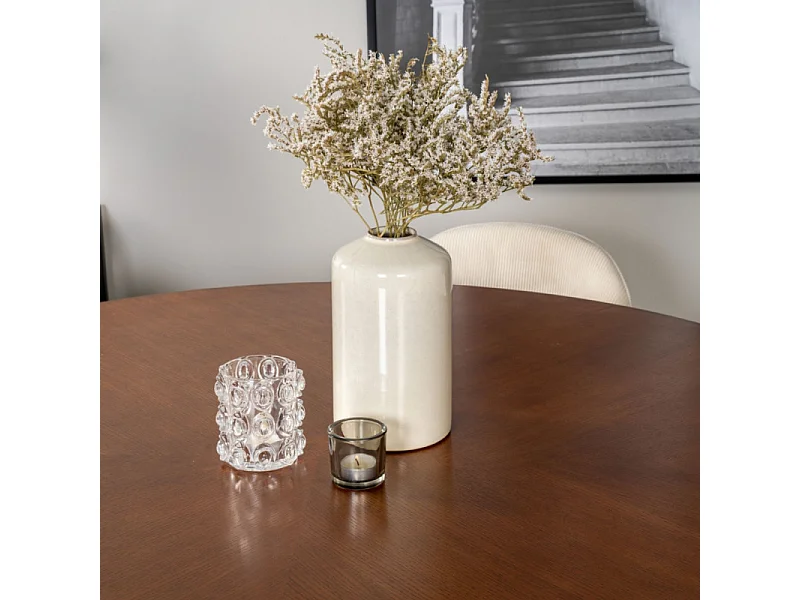 Table à Manger Ronde "Copenhagen" 140cm Marron