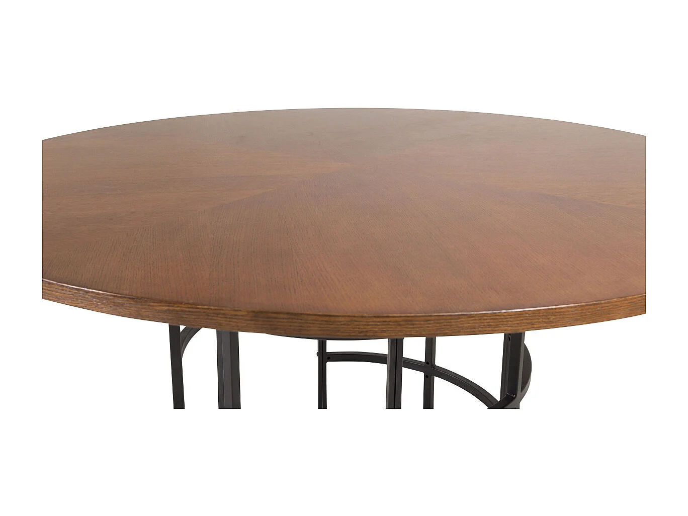 Table à Manger Ronde "Copenhagen" 140cm Marron