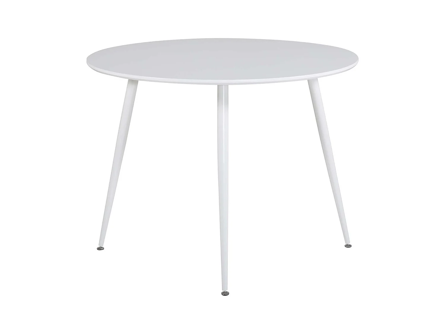 Table à Manger Ronde "Plaza" 100cm Blanc