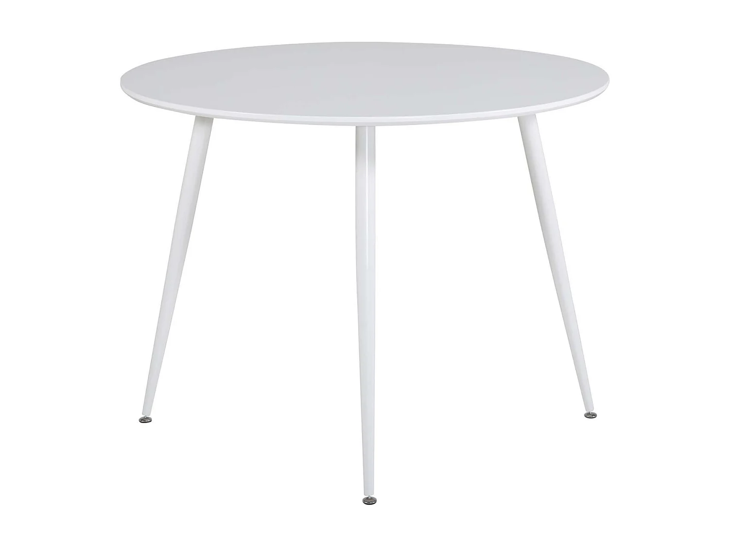 Table à Manger Ronde "Plaza" 100cm Blanc