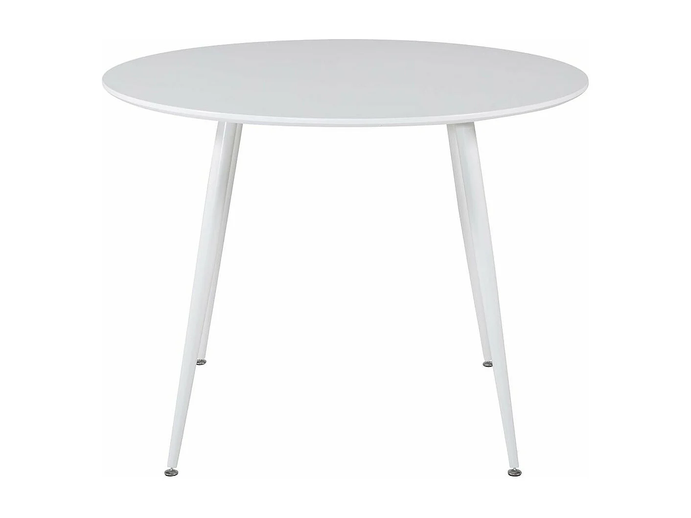 Table à Manger Ronde "Plaza" 100cm Blanc