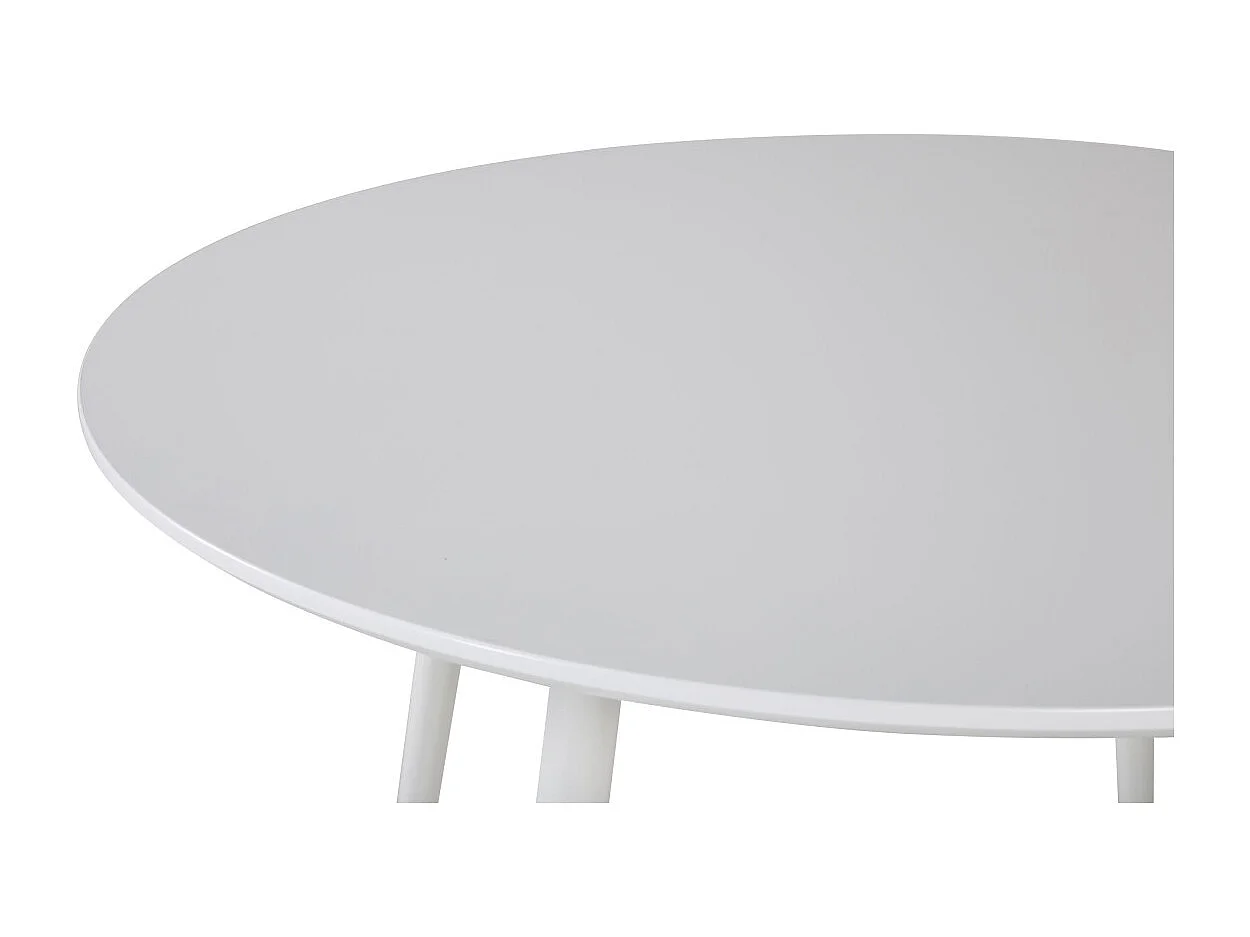 Plaza eetkamertafel Ø100cm wit.