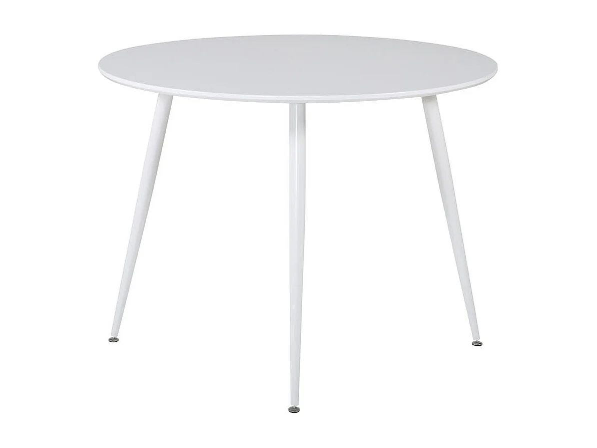 Plaza eetkamertafel Ø100cm wit.