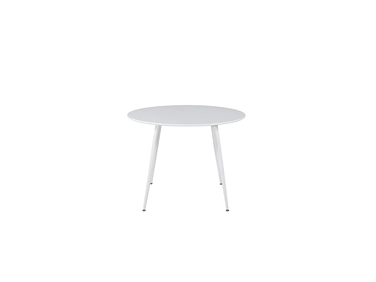 Plaza eetkamertafel Ø100cm wit.