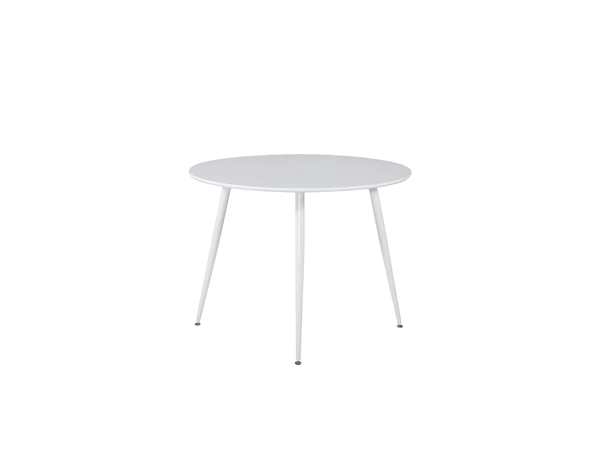 Plaza eetkamertafel Ø100cm wit.