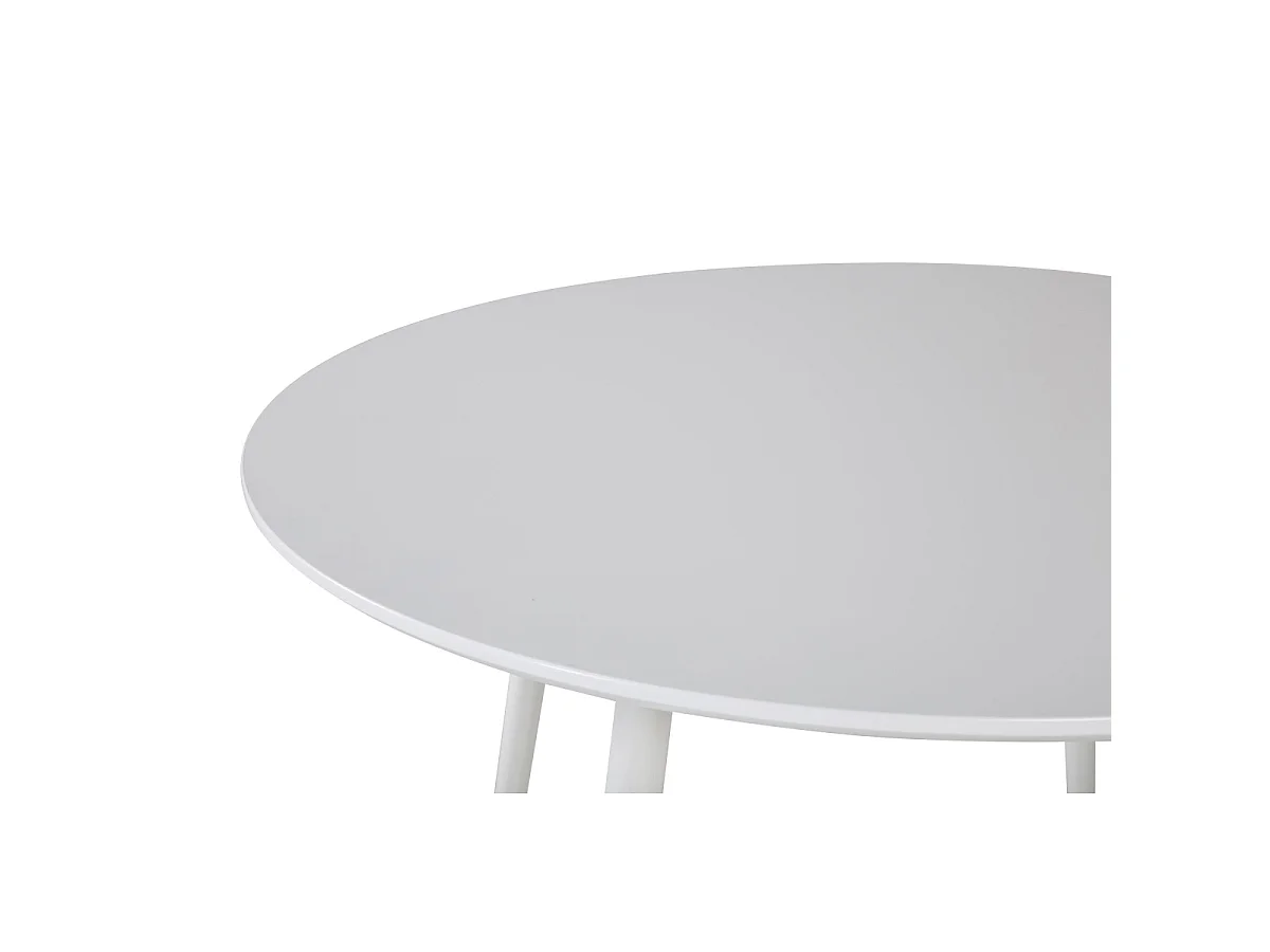 Plaza eetkamertafel Ø100cm wit.