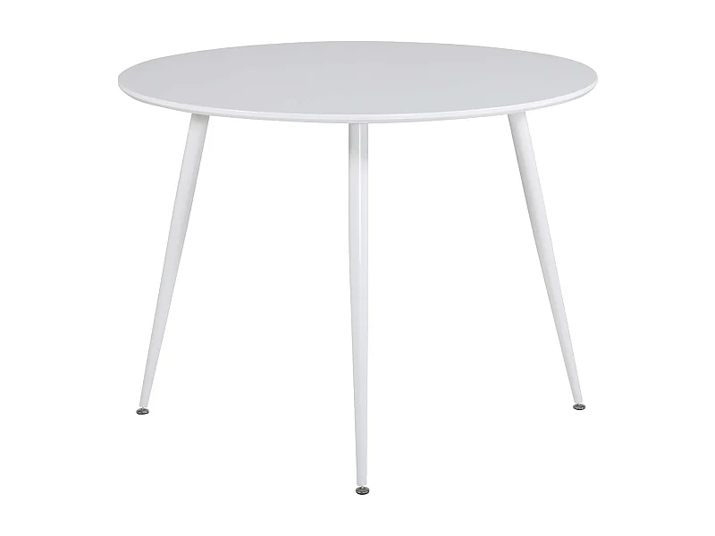 Table à Manger Ronde "Plaza" 100cm Blanc