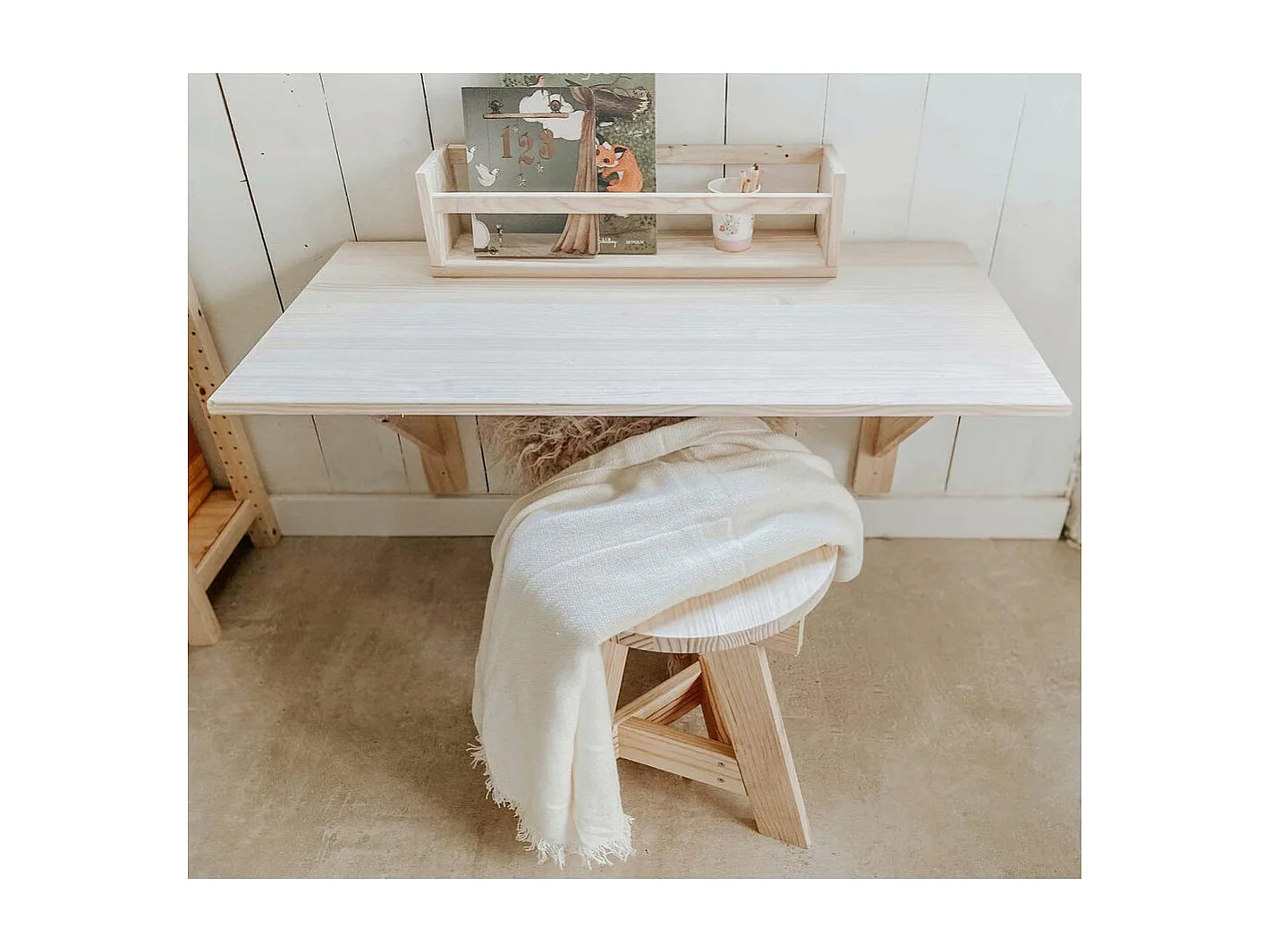 Table murale en pin massif Kit Line