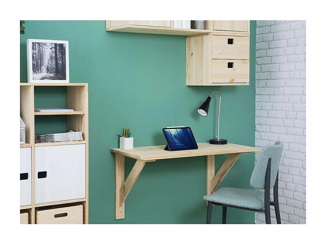 Table murale en pin massif Kit Line