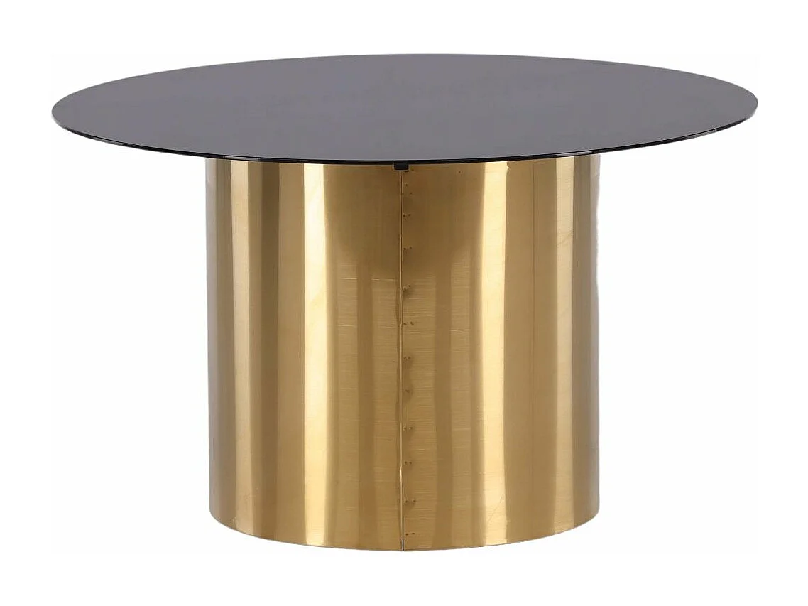 Ystad salontafel Ø75 cm zwart glas.