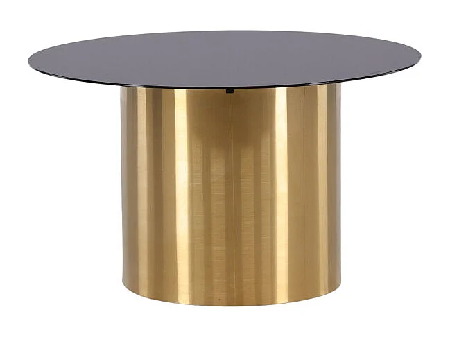 Ystad salontafel Ø75 cm zwart glas.