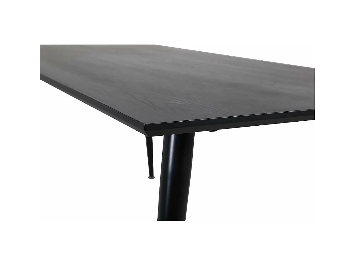 Dipp eetkamertafel 90x180cm zwart.