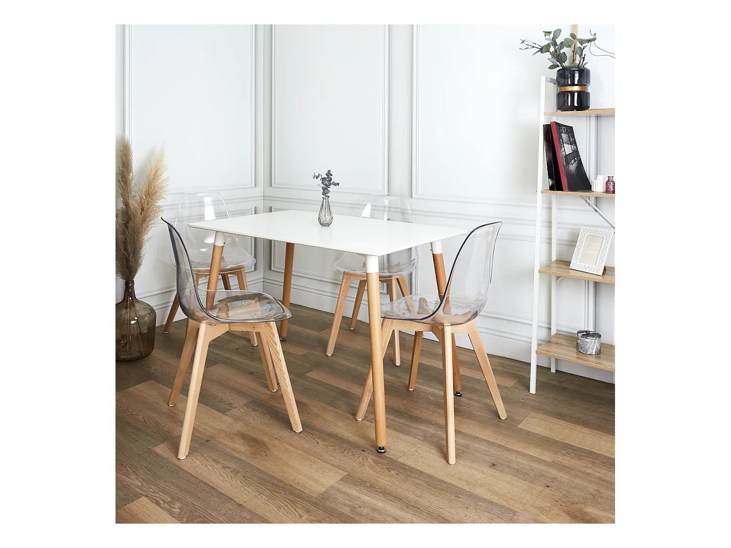 Table Blanche Rectangulaire 115x75cm Blanc