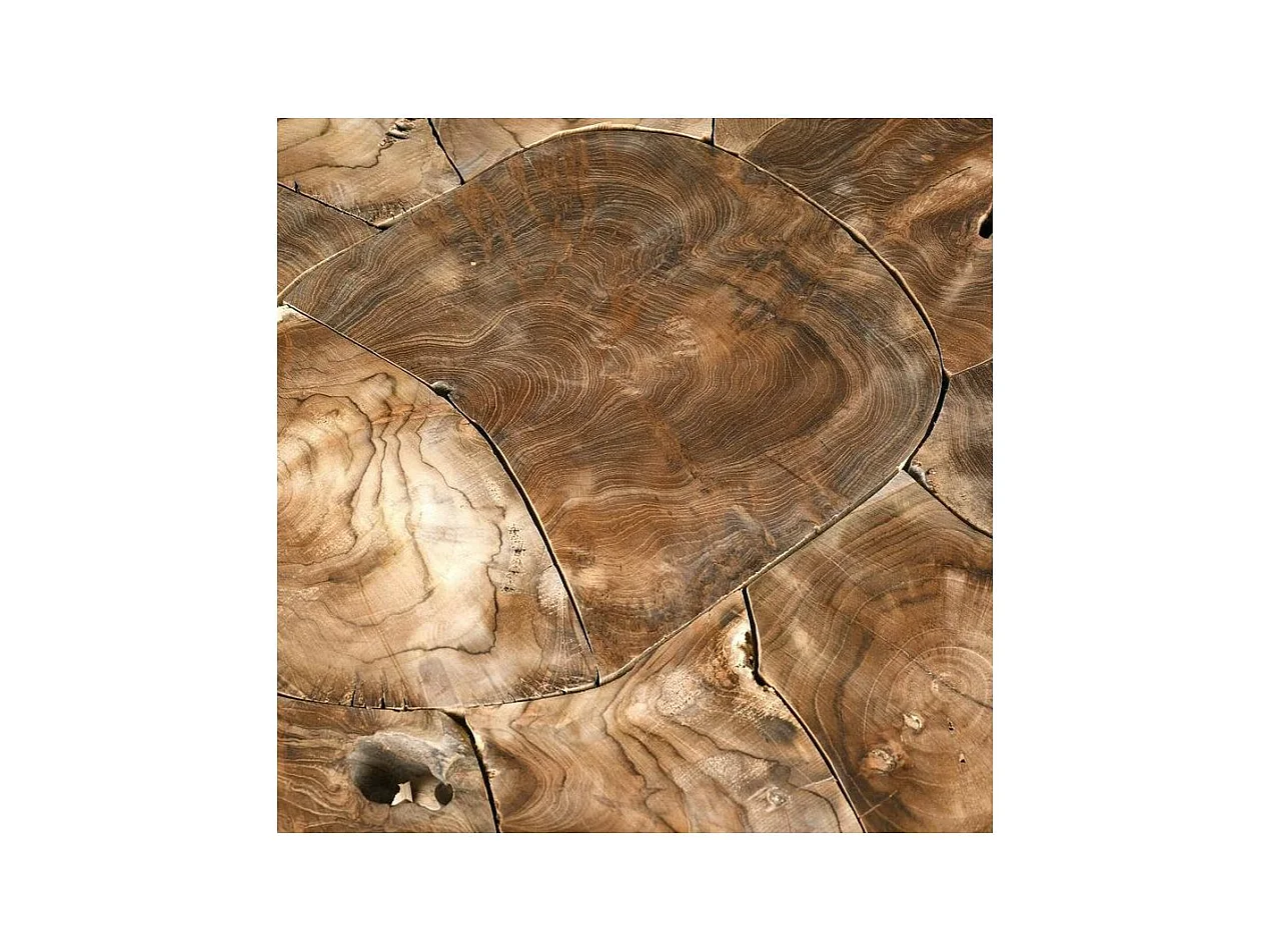 Table ronde en teck Puzzle - Arthur