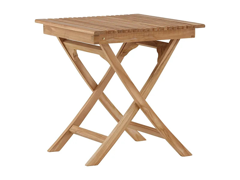 Table de Jardin en Teck "Ghana" 75cm Naturel