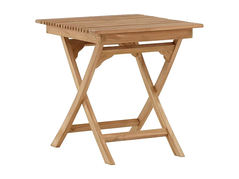 Table de Jardin en Teck "Ghana" 75cm Naturel