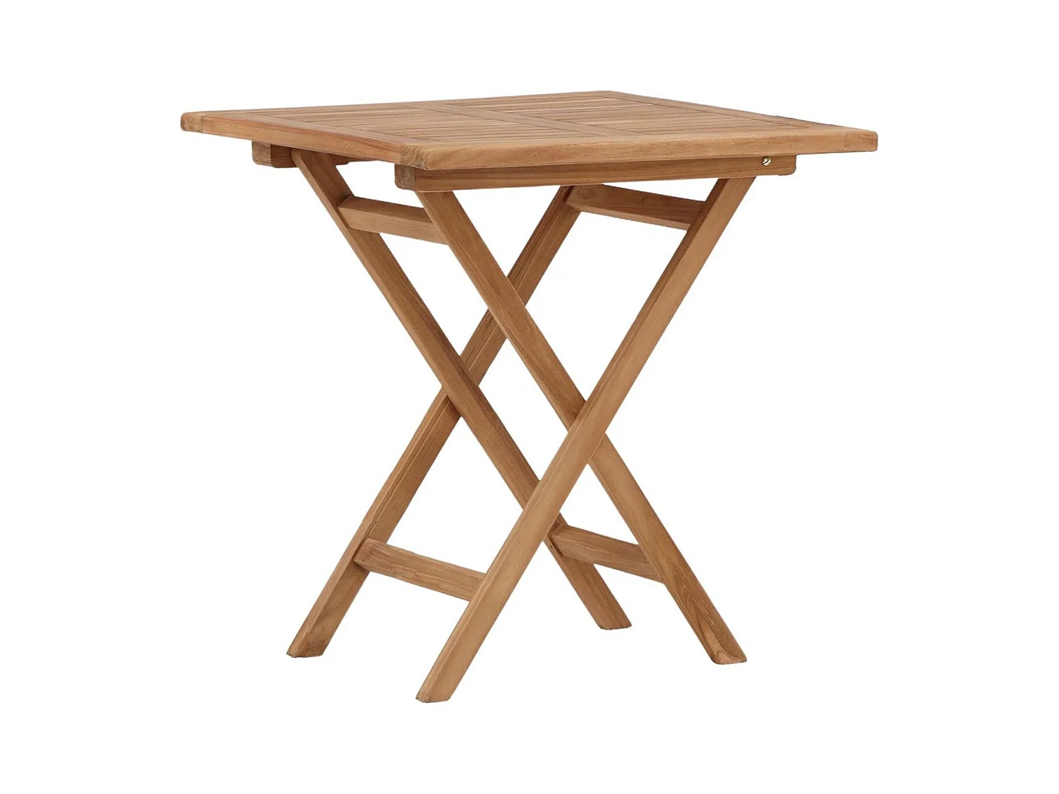 Table de jardin pliante en teck 70 x 70 cm Kenya