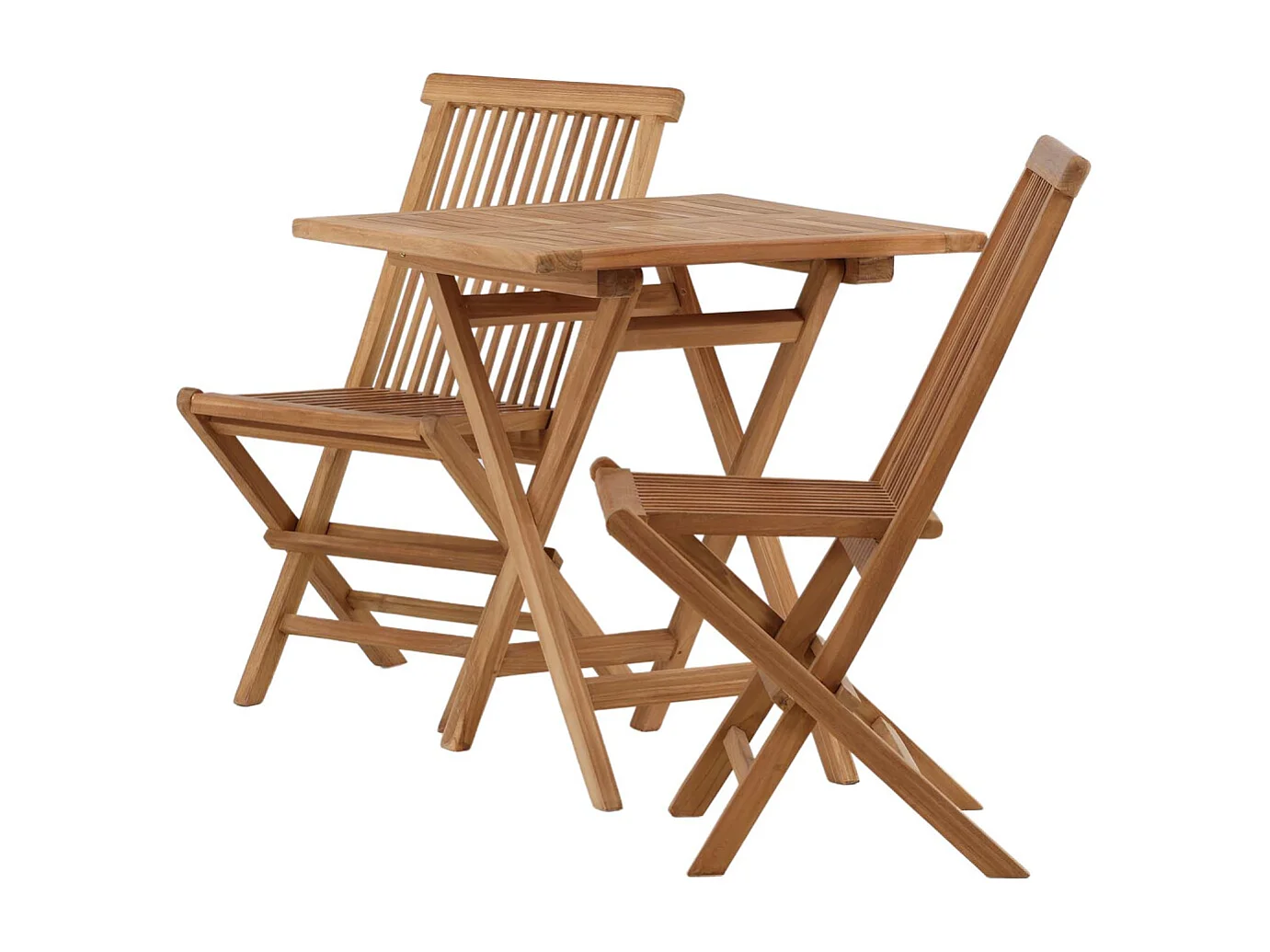 Table de Jardin en Teck "Kenya" 70cm Naturel