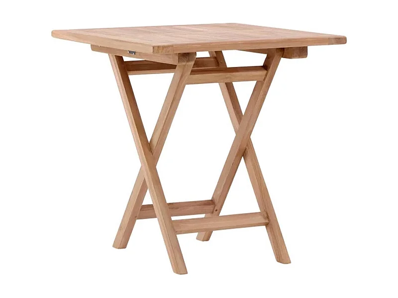 Table de Jardin en Teck "Kenya" 70cm Naturel
