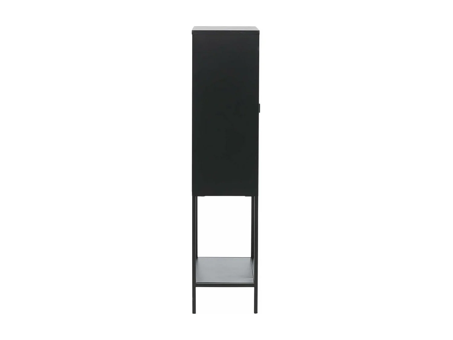 Vitrine 2 Portes en Verre "Misha" 150cm Noir