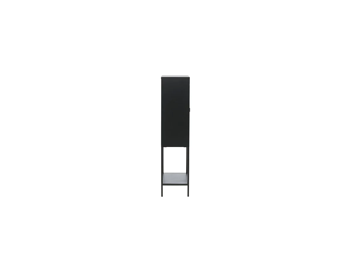 Vitrine 2 Portes en Verre "Misha" 150cm Noir