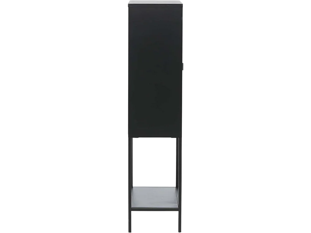 Vitrine 2 Portes en Verre "Misha" 150cm Noir