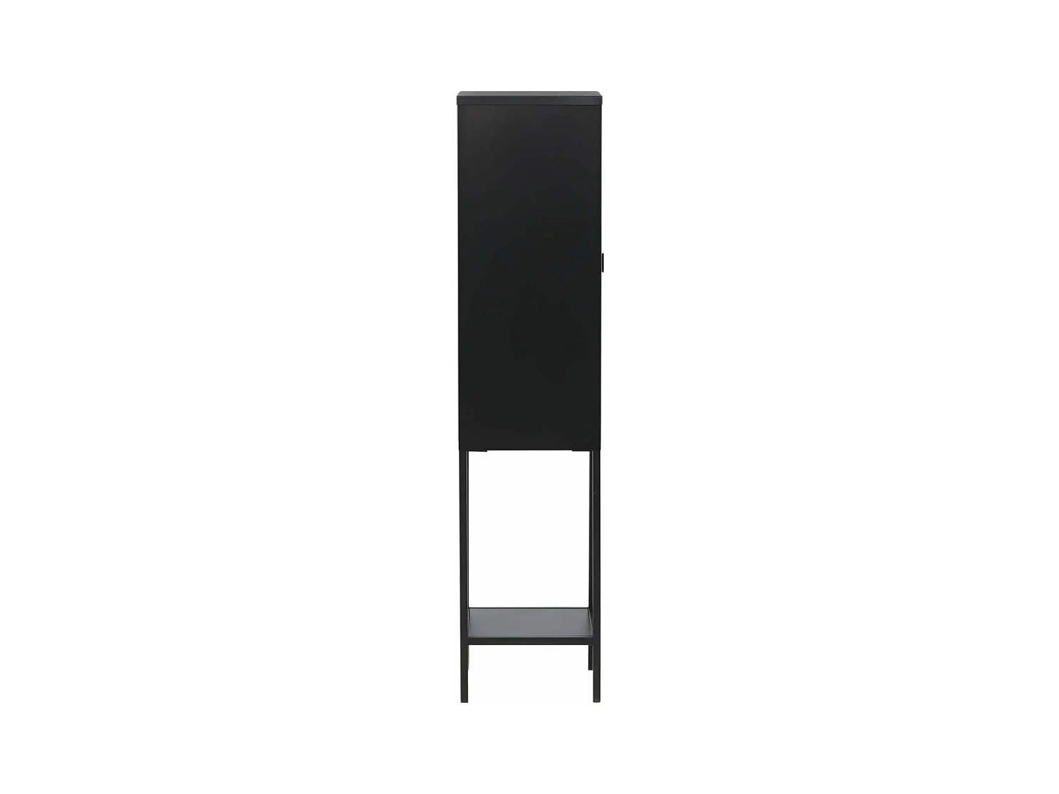 Vitrine Avec Porte en Verre "Misha" 150cm Noir