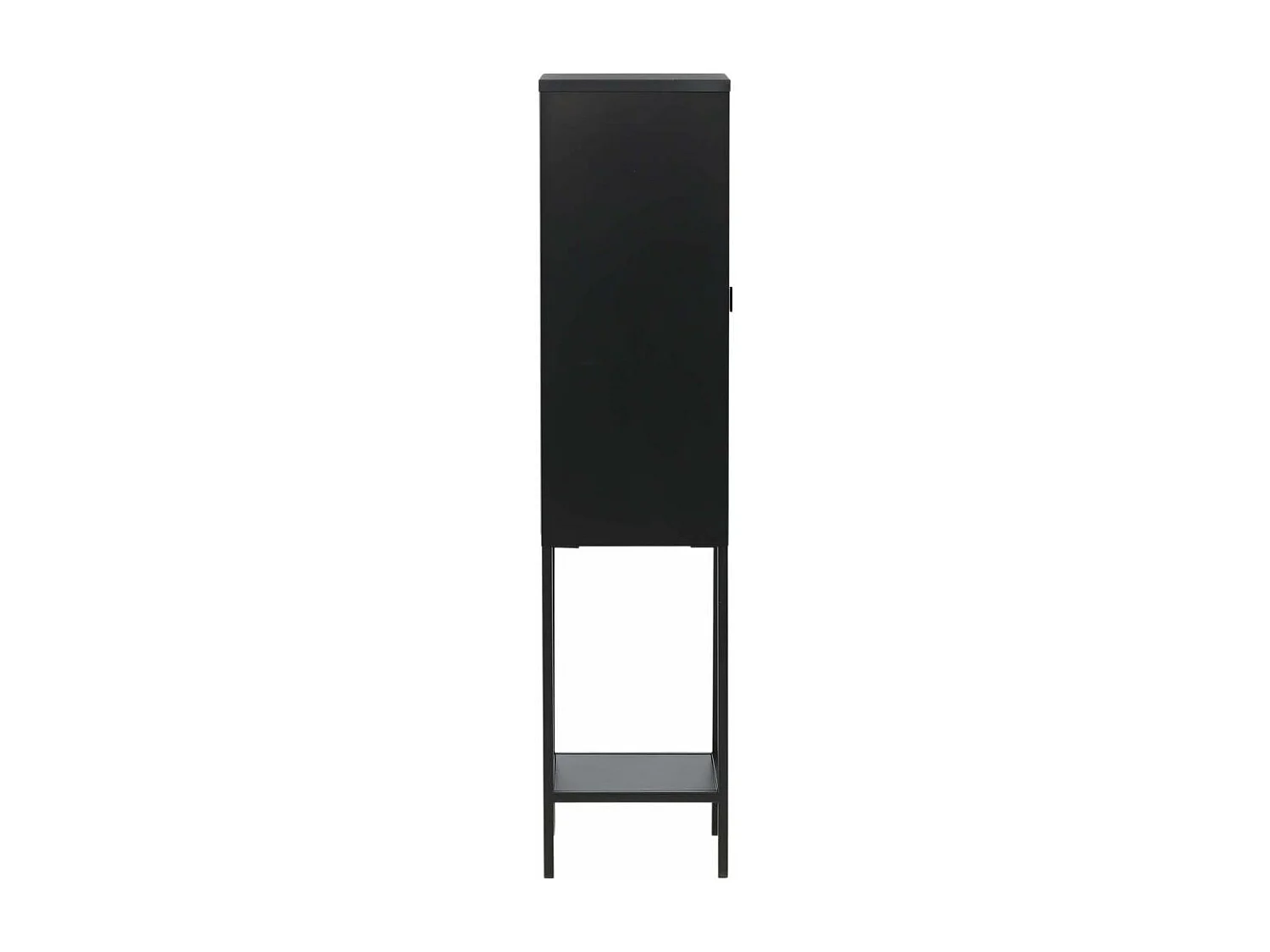 Vitrine Avec Porte en Verre "Misha" 150cm Noir