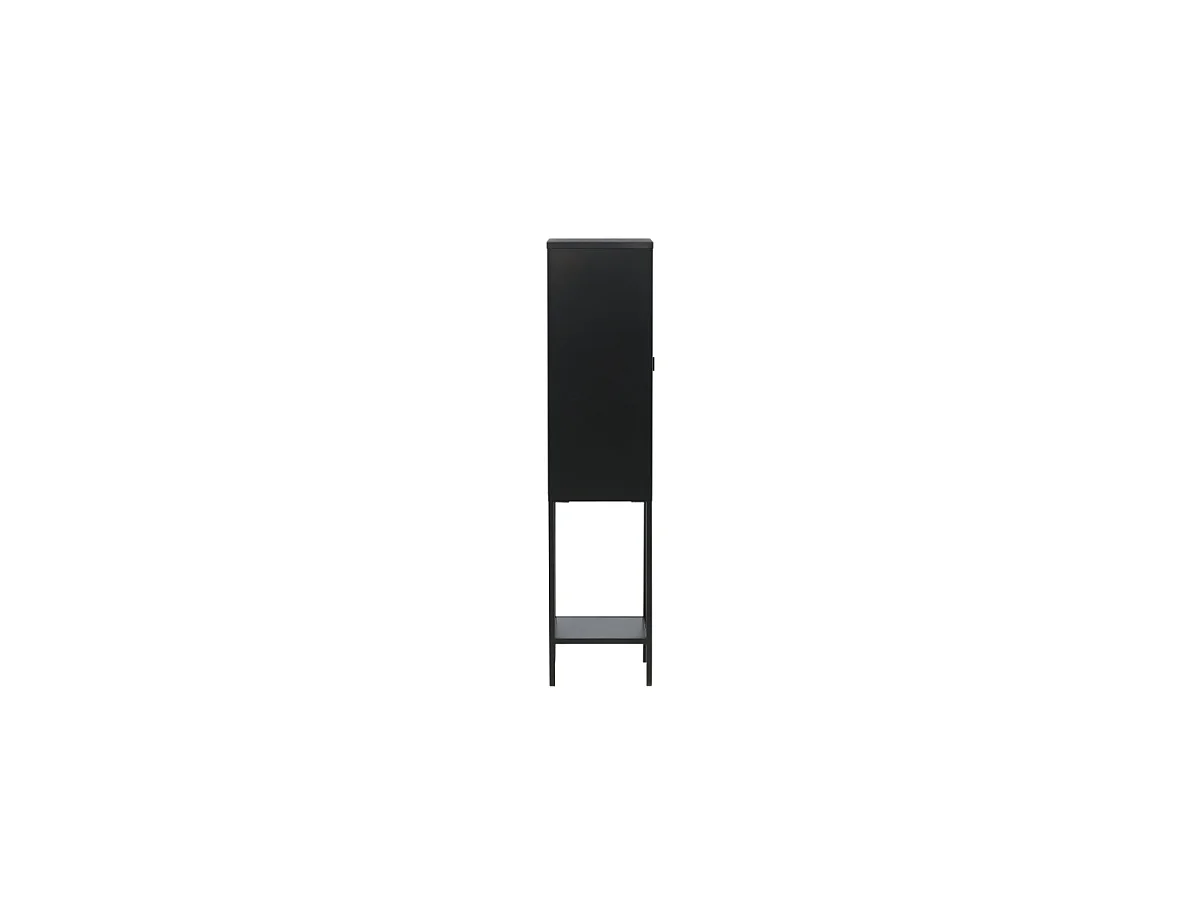 Vitrine Avec Porte en Verre "Misha" 150cm Noir