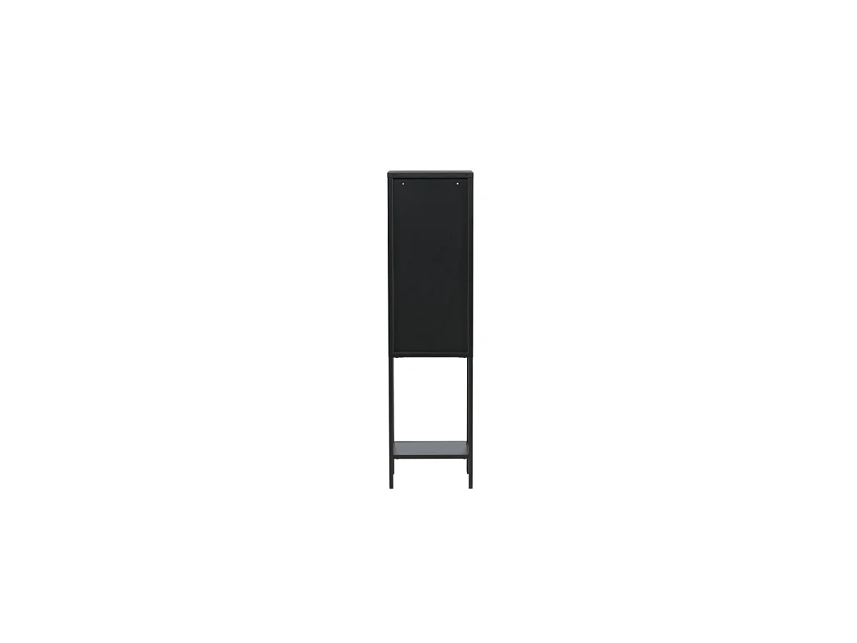 Vitrine Avec Porte en Verre "Misha" 150cm Noir