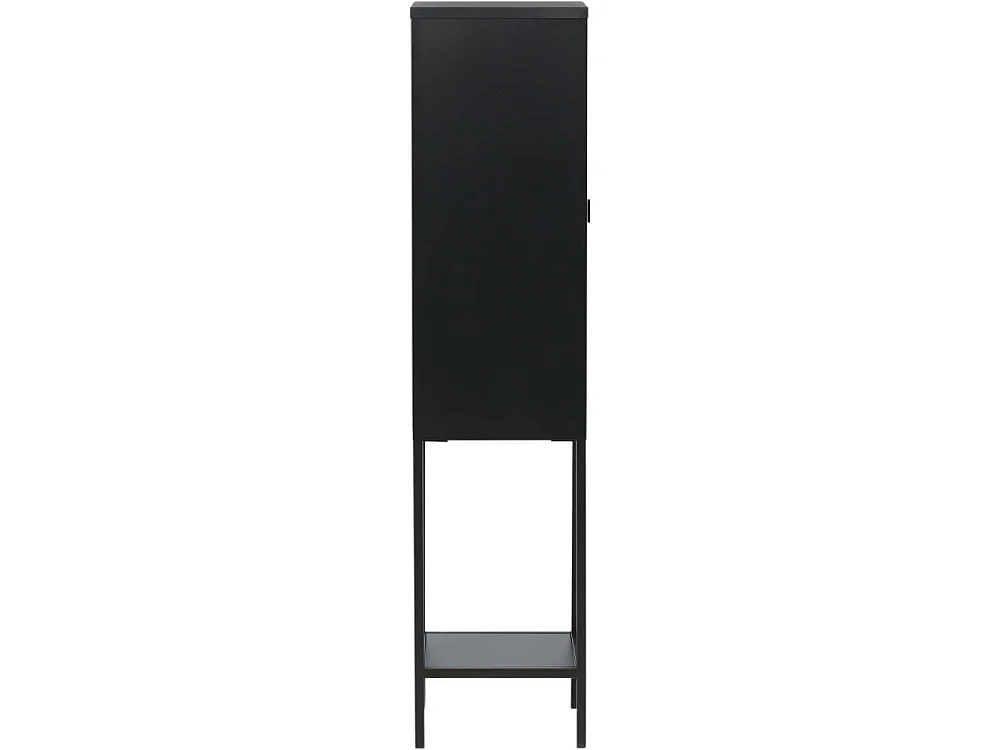 Vitrine Avec Porte en Verre "Misha" 150cm Noir