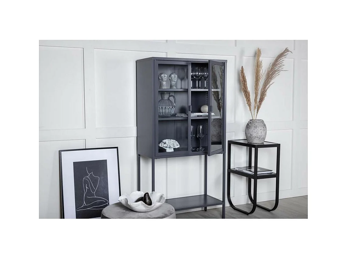 Vetrina Misha a 2 ante in acciaio