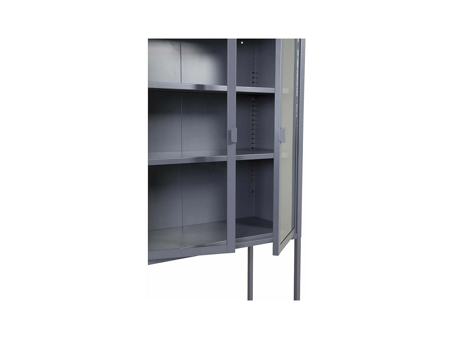 Vetrina Misha a 2 ante in acciaio