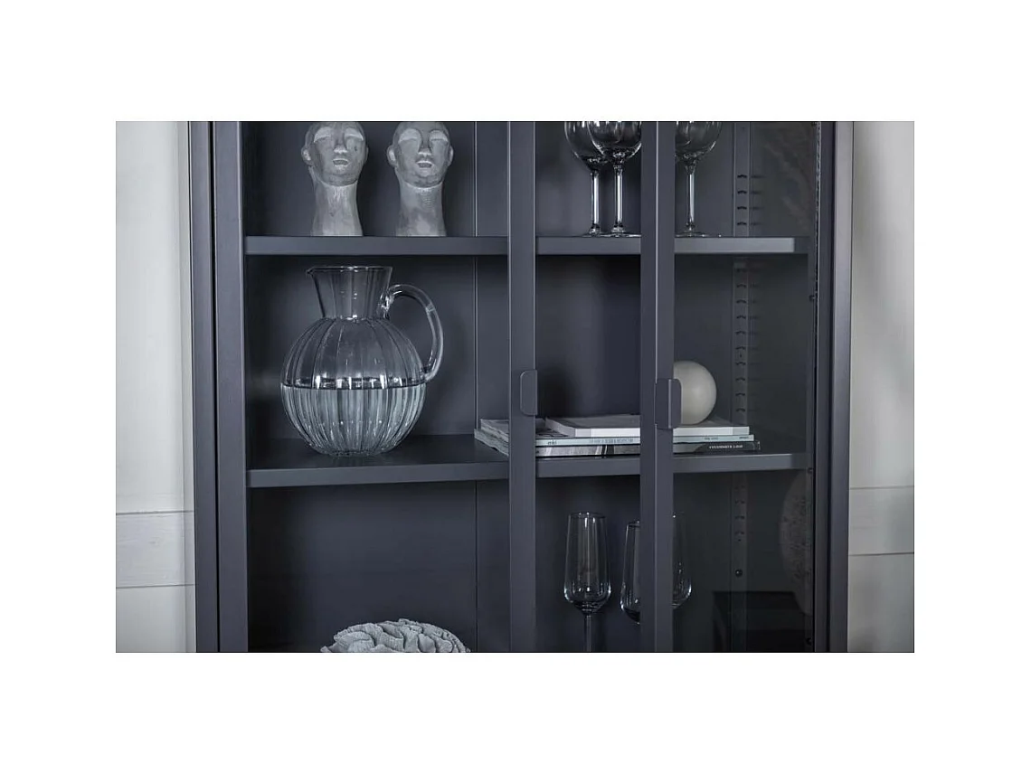 Vetrina Misha a 2 ante in acciaio