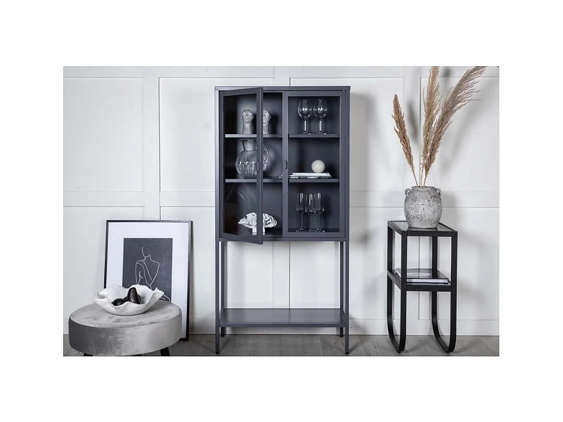 Vetrina Misha a 2 ante in acciaio