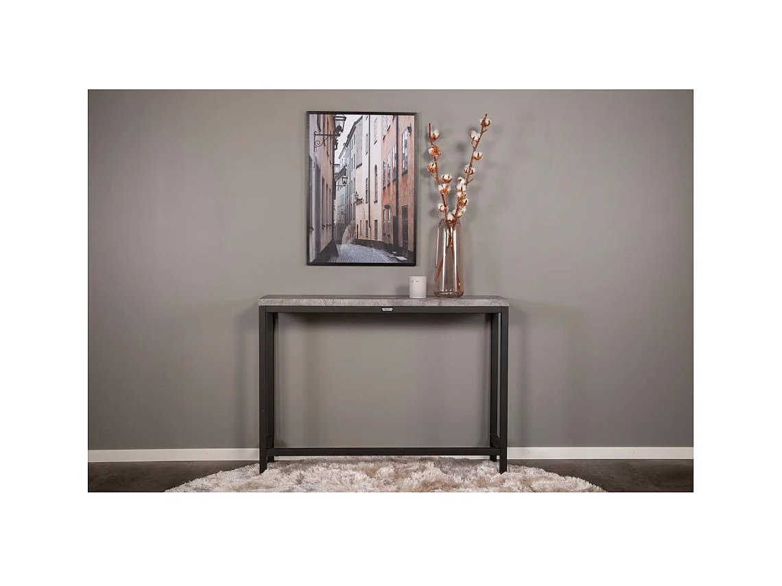 Konsole aus Stahl und MDF Rise