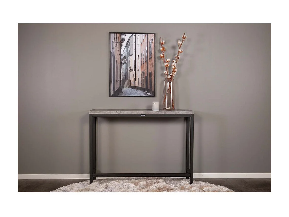 Console Design "Rise" 110cm Gris & Noir