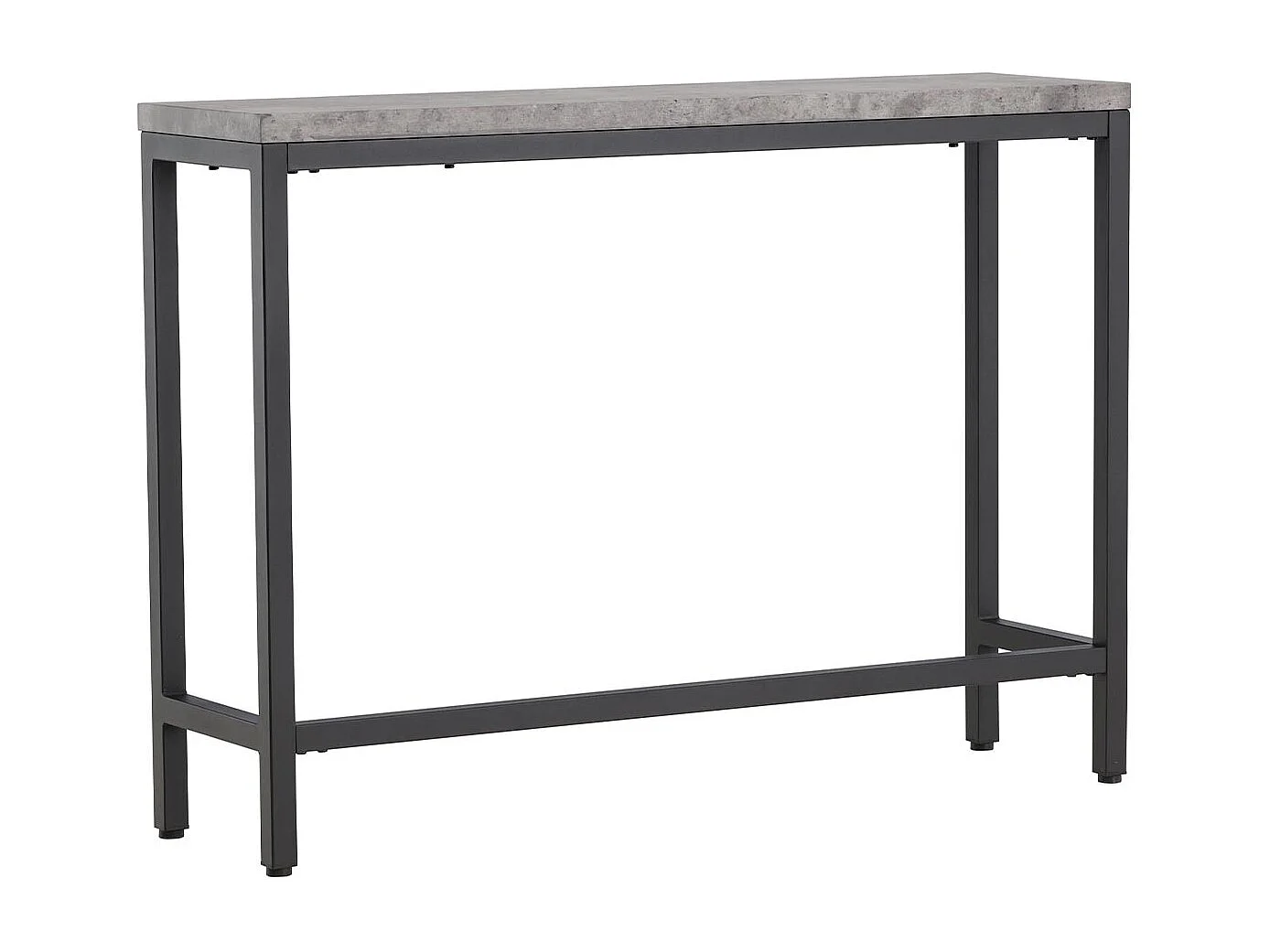 Rise sidetable 30x110 cm beton decor, zwart.