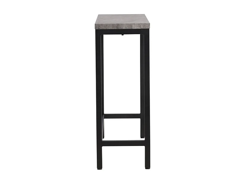 Rise sidetable 30x110 cm beton decor, zwart.