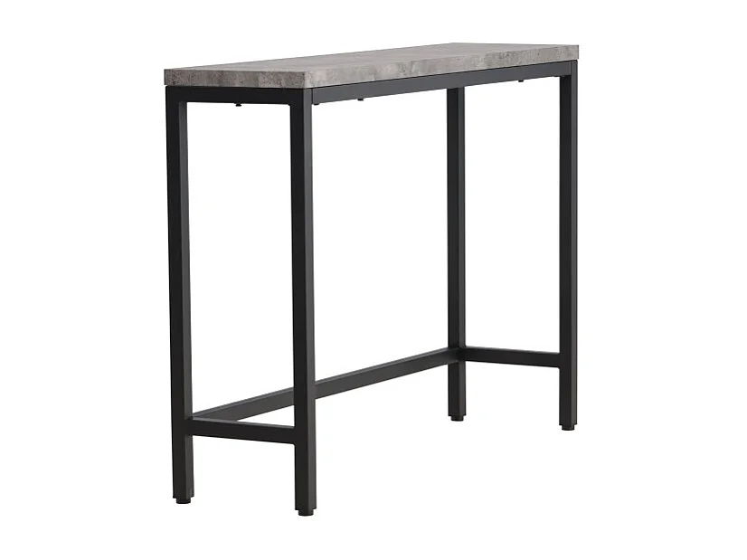 Rise sidetable 30x110 cm beton decor, zwart.
