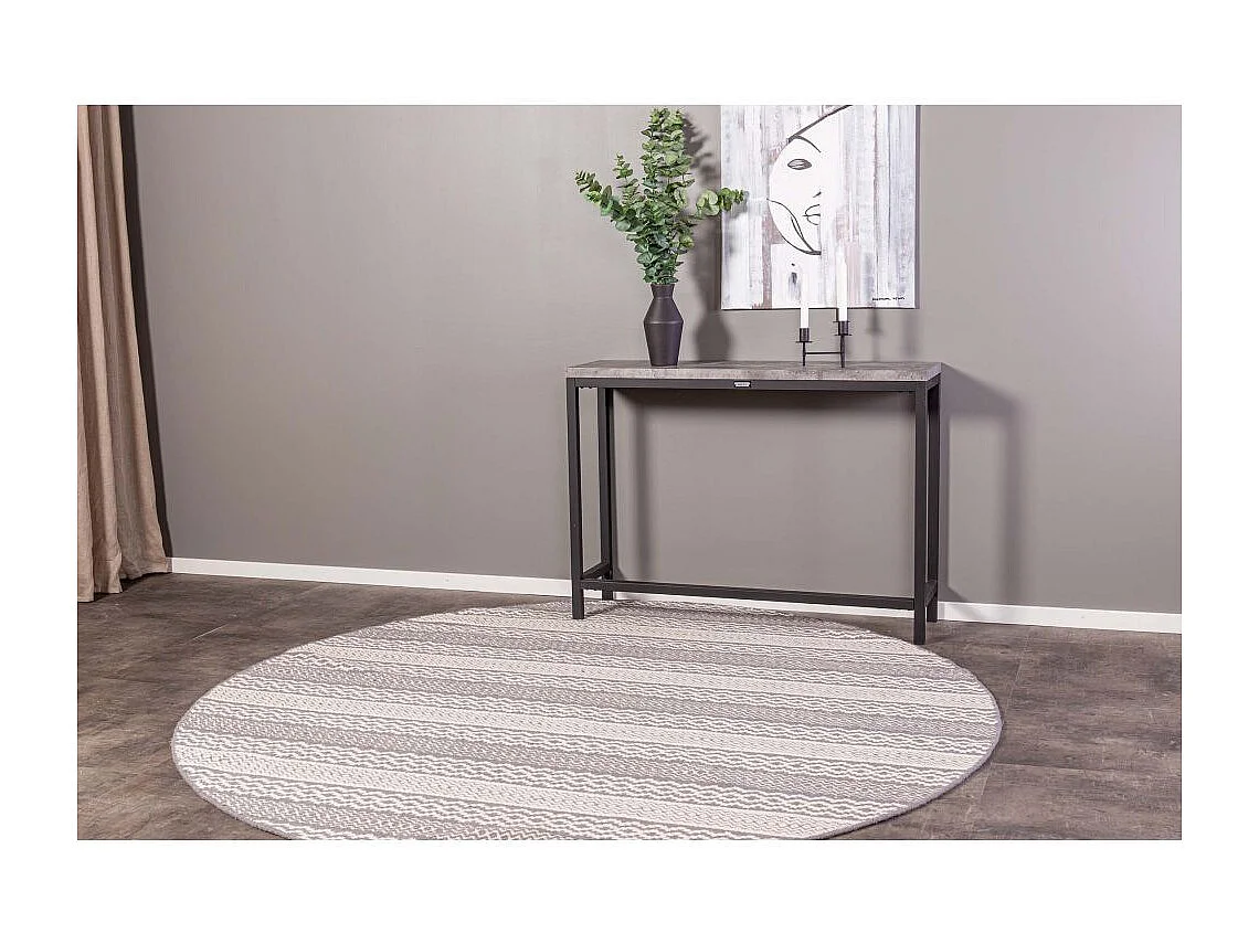 Rise sidetable 30x110 cm beton decor, zwart.