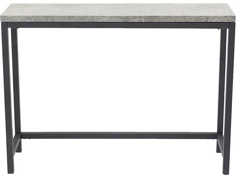 Rise sidetable 30x110 cm beton decor, zwart.