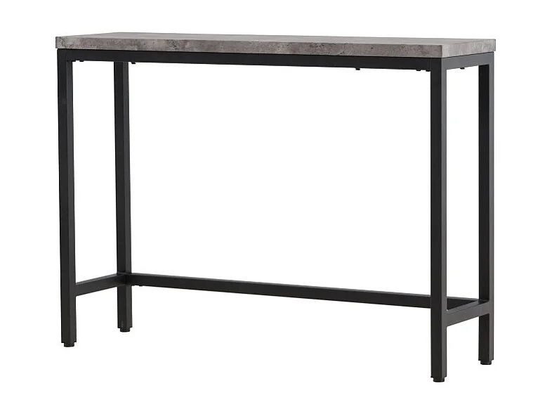 Rise sidetable 30x110 cm beton decor, zwart.