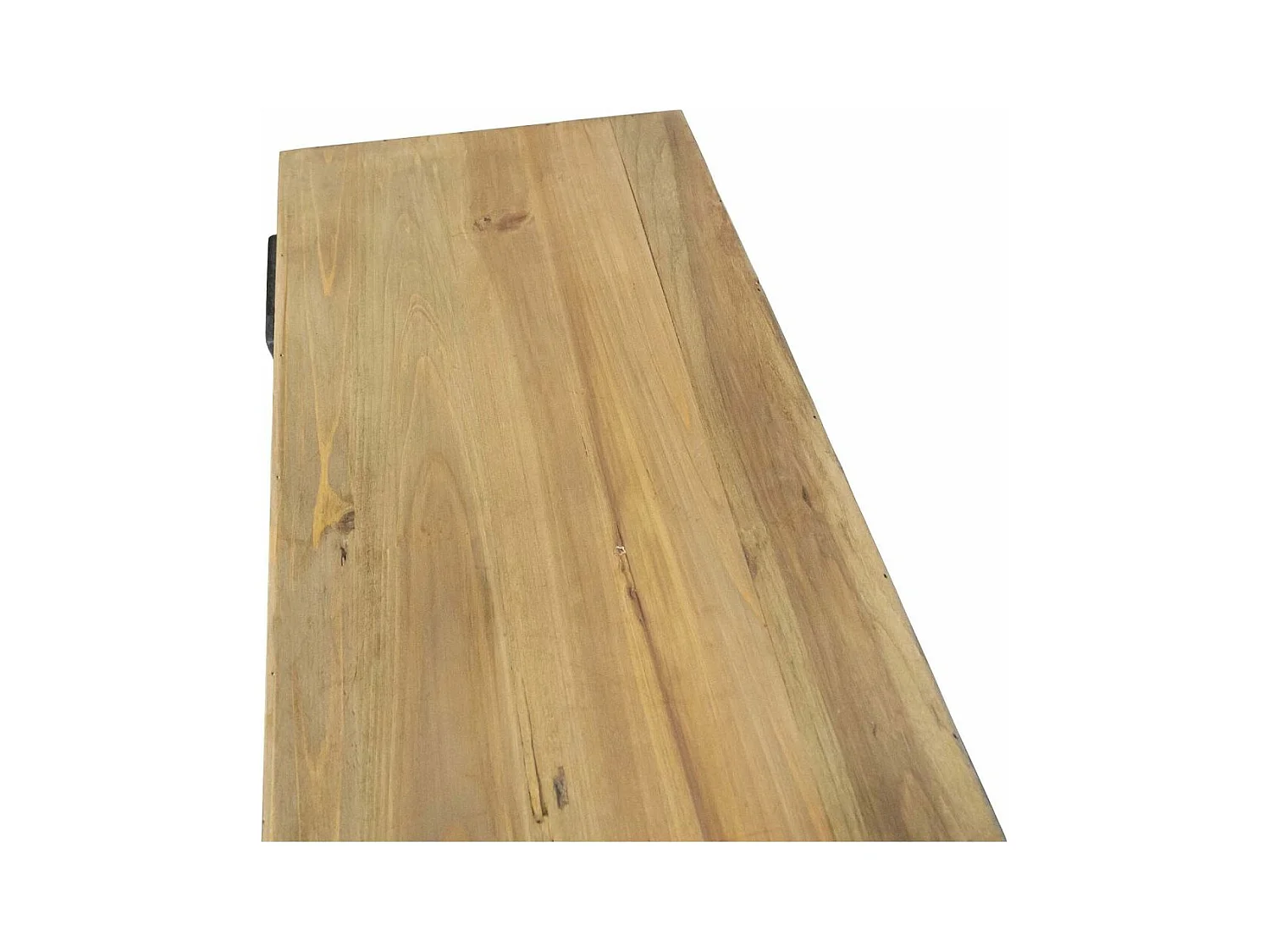 Console en pin recyclé et métal valise 86 x 40 x 78 cm