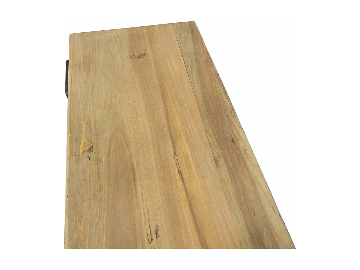 Console en pin recyclé et métal valise 86 x 40 x 78 cm