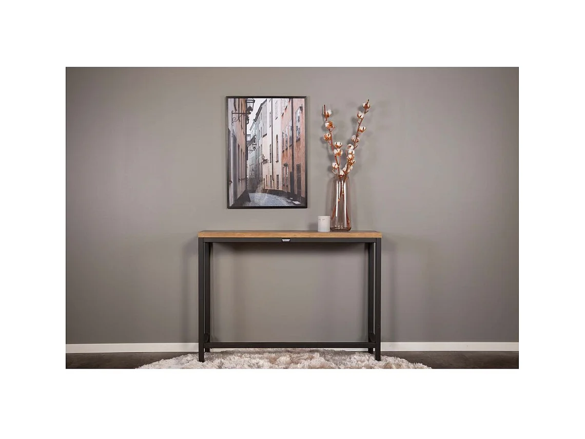 Rise sidetable 30x110cm zwart.