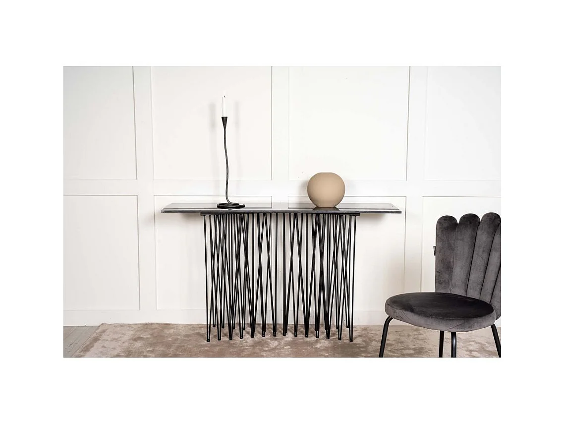 Console effetto granito in acciaio Stone